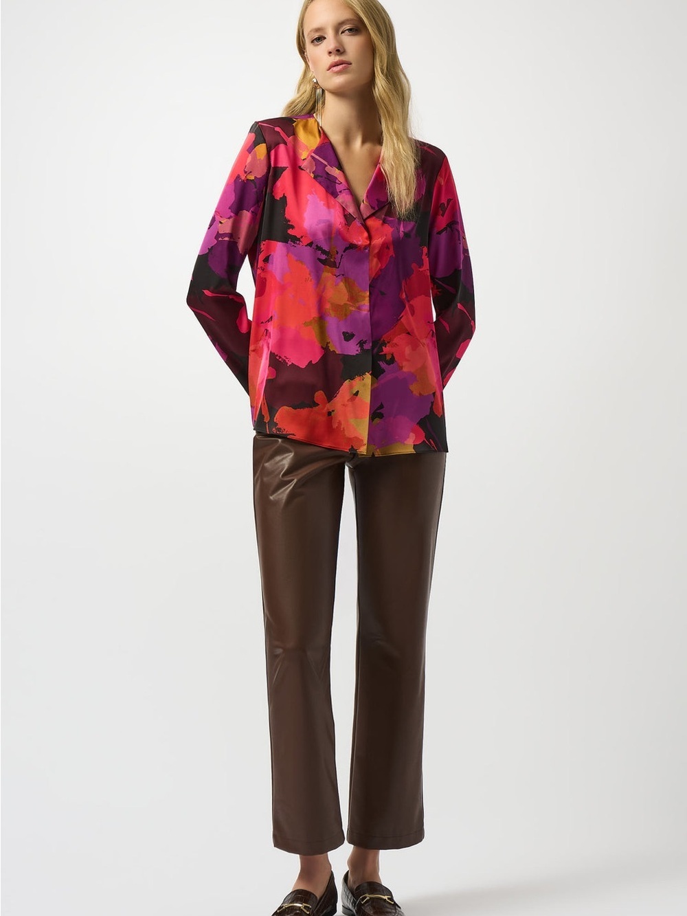 NWT JOSEPH RIBKOFF Floral Long-sleeve Shirt Style - Size 18